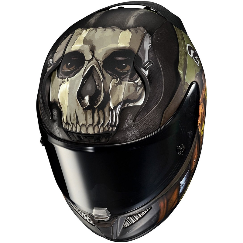 Cască moto integrală HJC RPHA 11 Ghost Call Of Duty MC34SF Negru-Maro-Verde Reducere lichidare