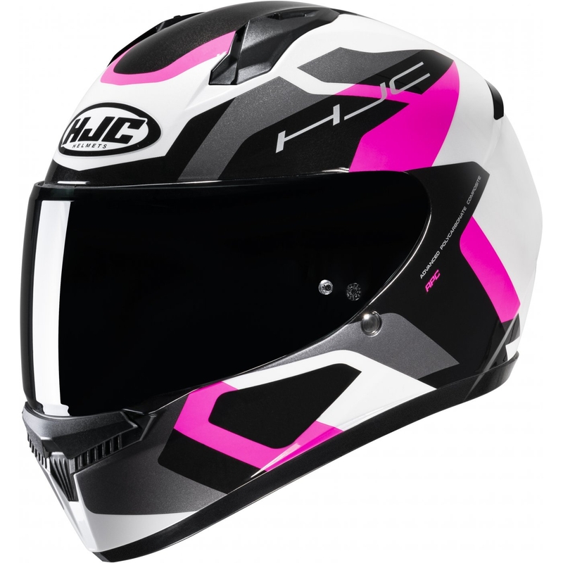 Cască integrală pentru motocicletă HJC C10 Tins MC8 negru-gri-roz-alb
