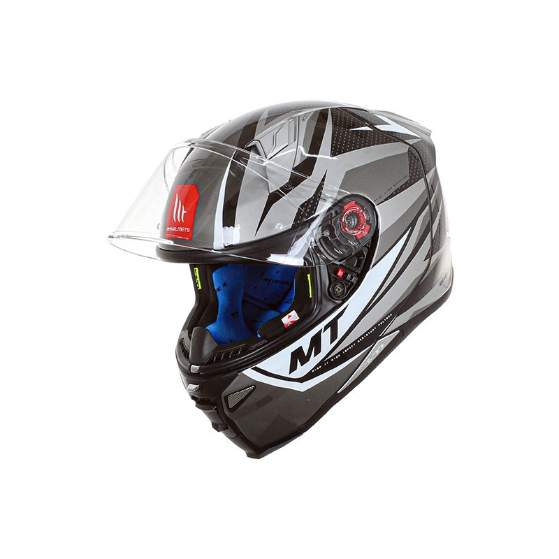 Casca Moto integrala MT FF110 Revenge 2 Kley Alb-Gri-Negru Reducere lichidare