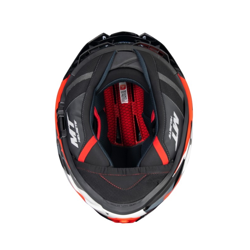 MT FF118SV Thunder 4 SV Thunder 4 SV Fade cască de motociclist integrală roșu-alb-gri-negru