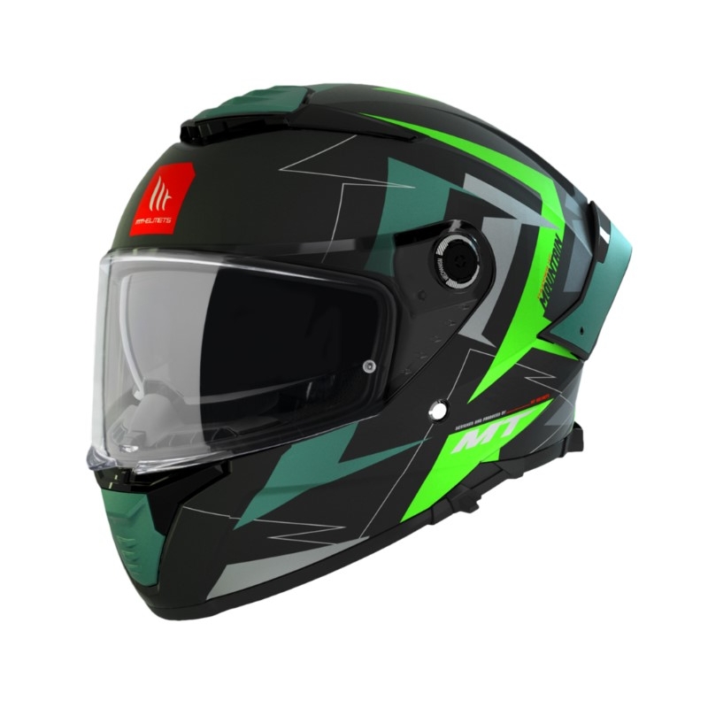 MT FF118SV Thunder 4 SV Mountain B6 negru-verde cască de motocicletă integrală MT FF118SV Thunder 4 SV Mountain B6 lichidare