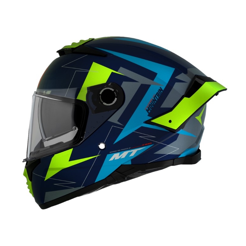 MT FF118SV Thunder 4 SV Mountain C7 cască de motociclist integrală de culoare gri-verde-albastră Thunder 4 SV Mountain C7