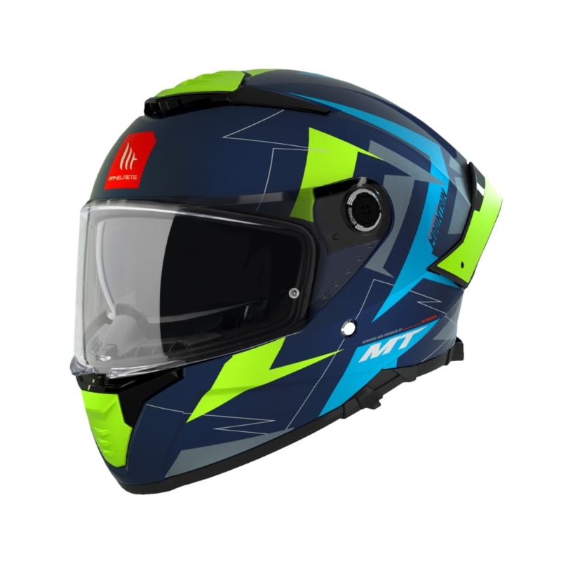 MT FF118SV Thunder 4 SV Mountain C7 cască de motociclist integrală de culoare gri-verde-albastră Thunder 4 SV Mountain C7