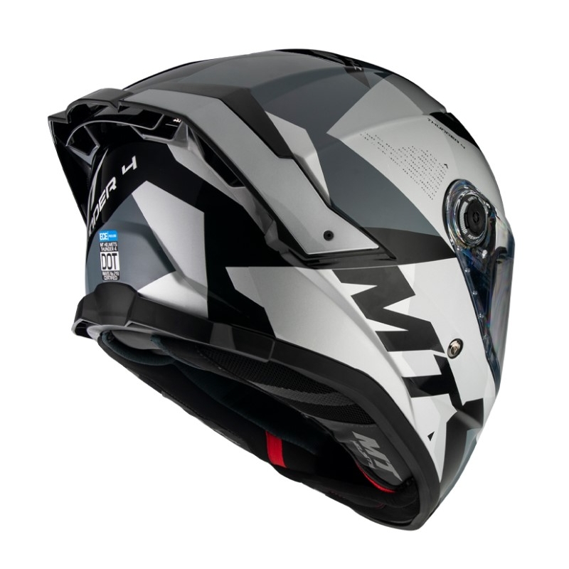 Cască de motocicletă integrală MT Thunder 4 SV Fade gri Fade