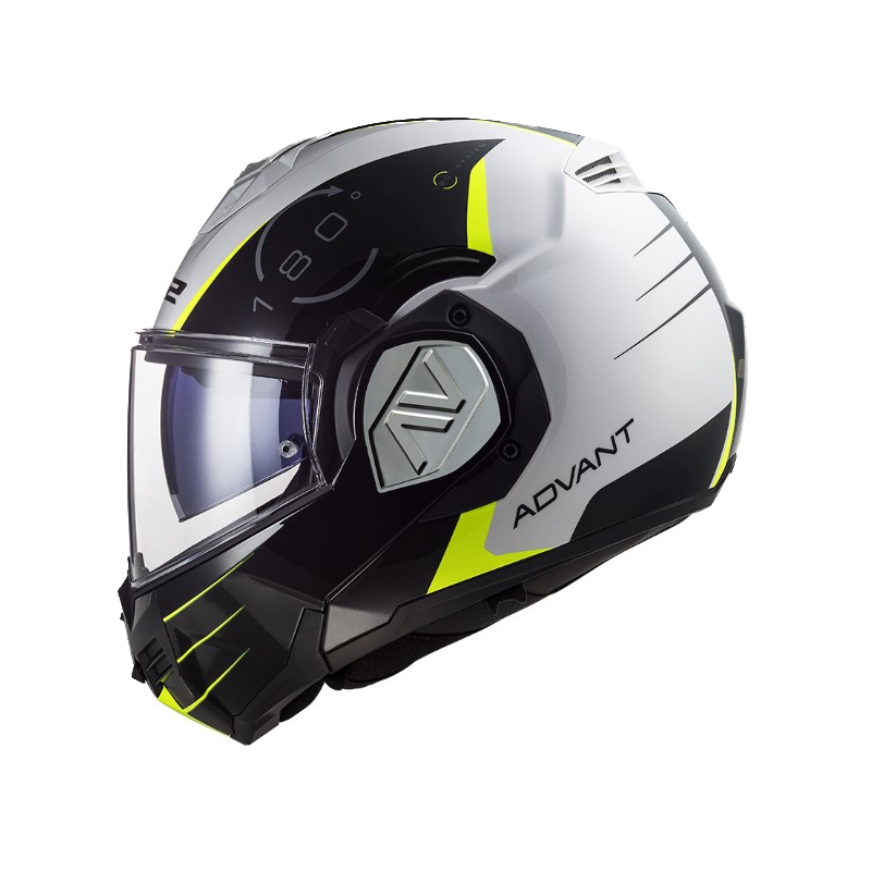Cască de motociclist LS2 FF906 Advant Codex 06 negru-alb-galben-fluo-galben