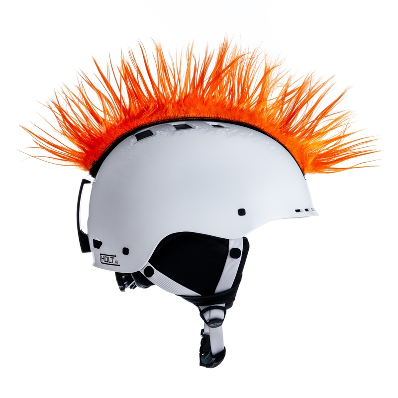 Mohawk cască de cască portocalie