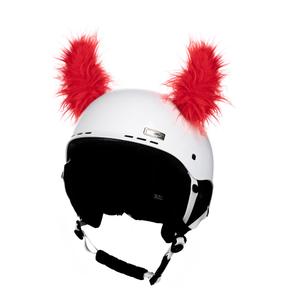 Urechi de cască Coarne roșii cu blană