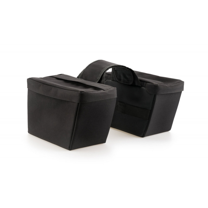 Semi-rigid saddlebag CUSTOMACCES ELTON Negru pereche