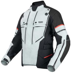 Jachetă de motociclist Rebelhorn Range gri-negru-roșu