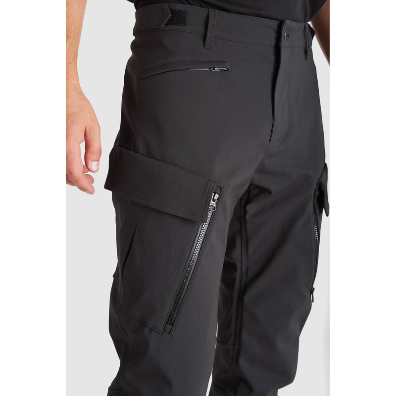 Pantaloni moto PANDO MOTO Triton WP Slim negru