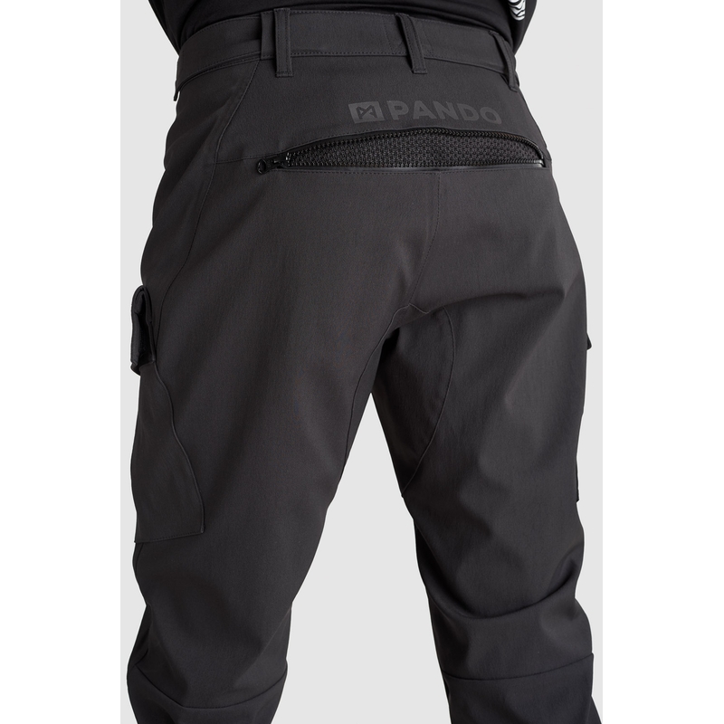 Pantaloni moto PANDO MOTO Triton WP Slim negru