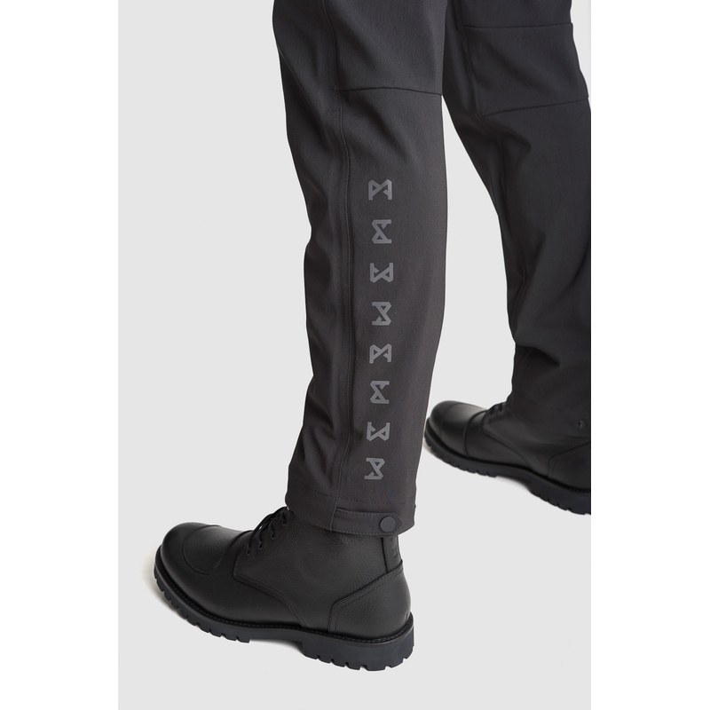 Pantaloni moto PANDO MOTO Triton WP Slim negru