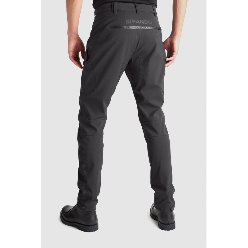 Pantaloni moto PANDO MOTO Triton WP Slim negru