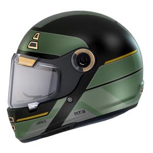 Cască de motociclist integrală MT Jarama 68TH C1 negru-aur-verde-verde