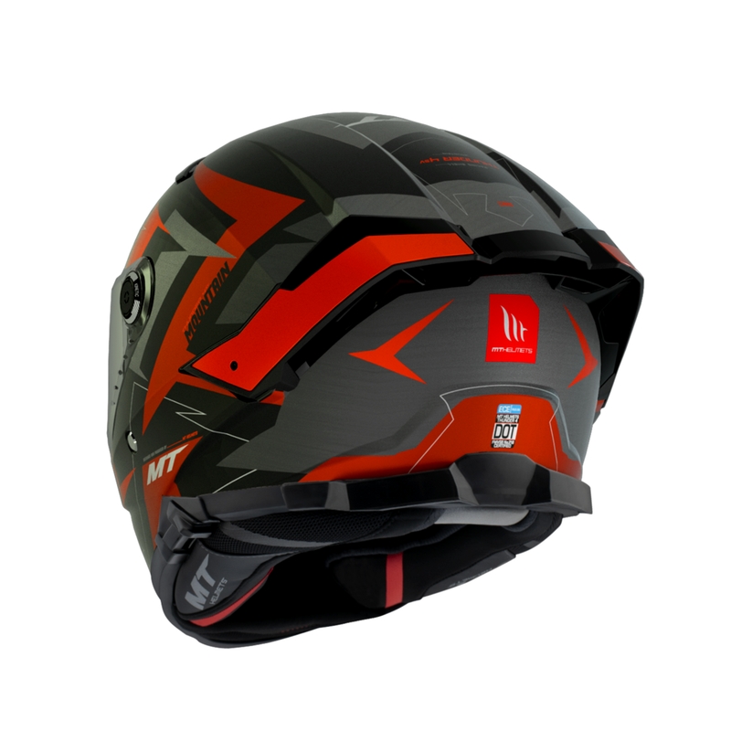 MT FF118SV Thunder 4 SV Mountain C5 Cască de motocicletă integrală neagră și roșie MT FF118SV Thunder 4 SV Mountain C5