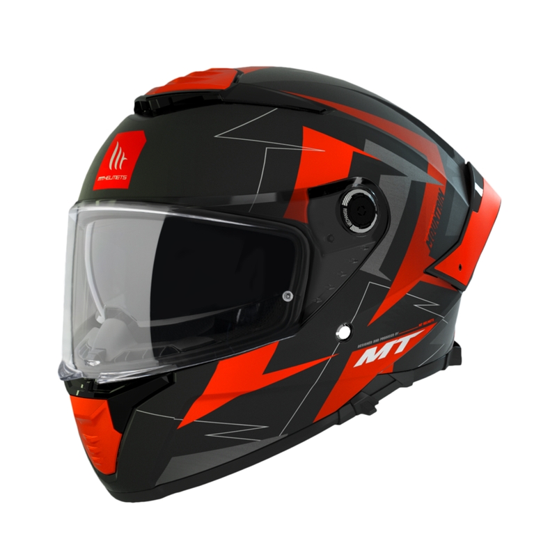 MT FF118SV Thunder 4 SV Mountain C5 Cască de motocicletă integrală neagră și roșie MT FF118SV Thunder 4 SV Mountain C5