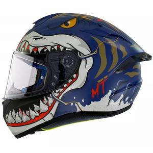MT Targo Pro Sharky cască de motocicletă integrală de culoare albastră MT Targo Pro Sharky