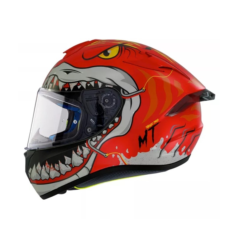 MT Targo Pro Sharky cască de motocicletă integrală roșie MT Targo Pro Sharky