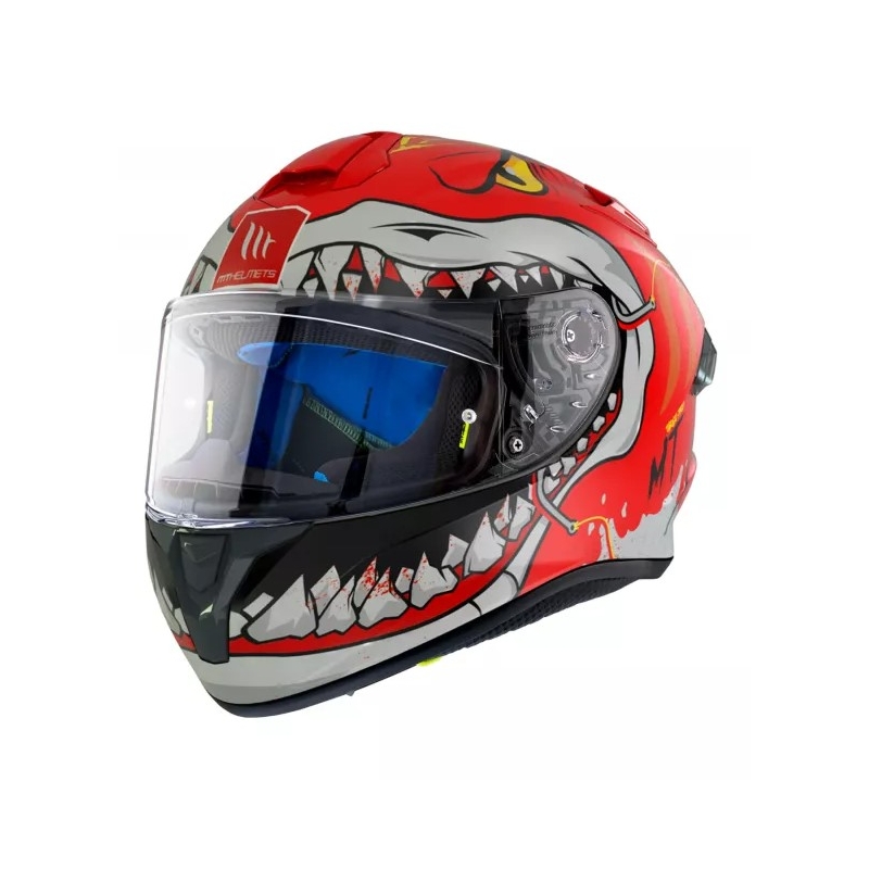 MT Targo Pro Sharky cască de motocicletă integrală roșie MT Targo Pro Sharky