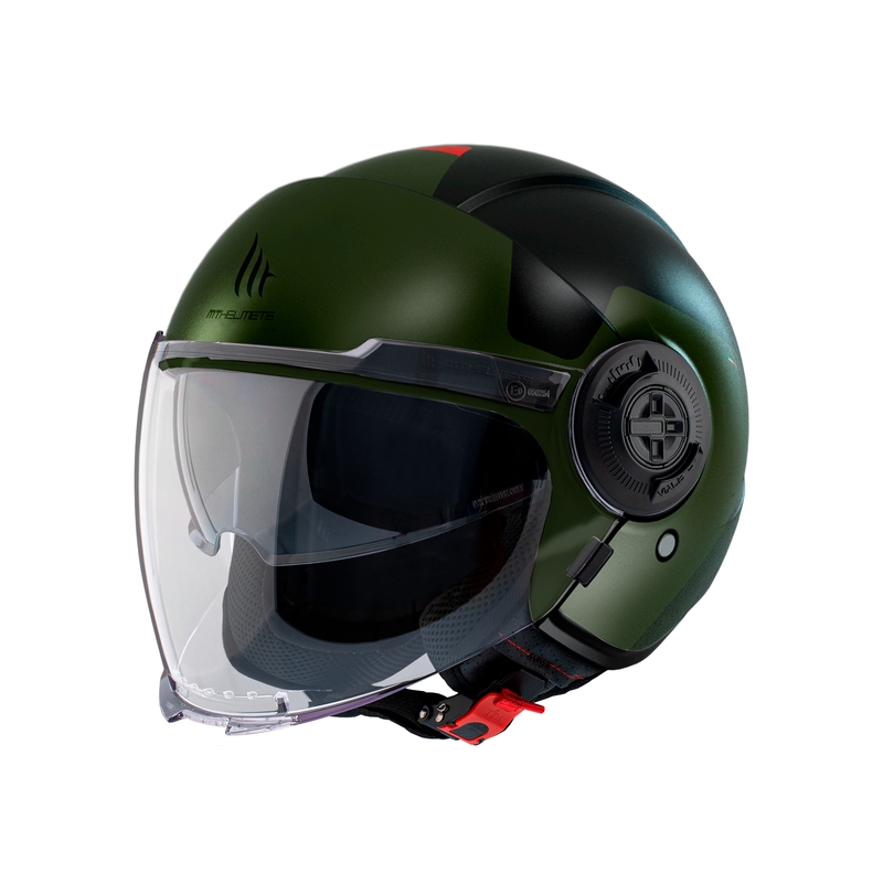 Casca moto open MT Viale SV S Beta A6 negru-verde