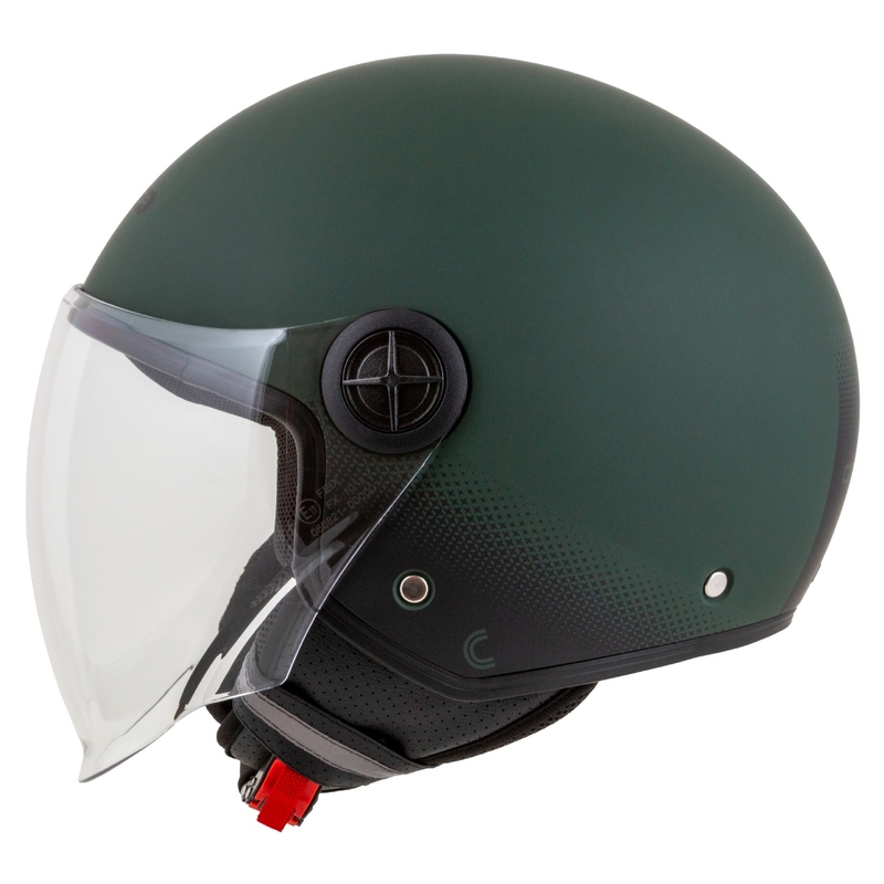 Cască de motociclist Cassida Handy open verde-negru