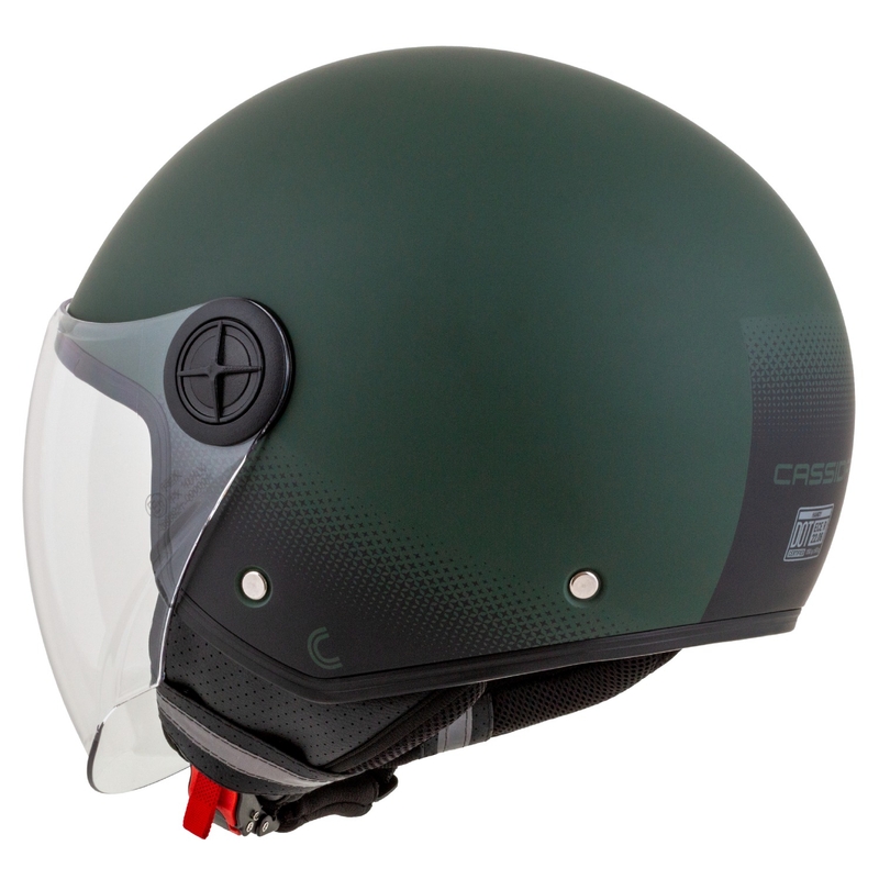 Cască de motociclist Cassida Handy open verde-negru