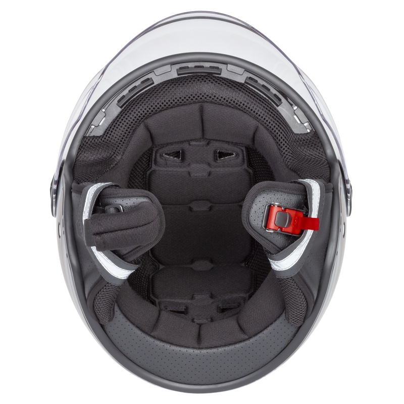 Cască de motocicletă Cassida Handy Black-Grey Open