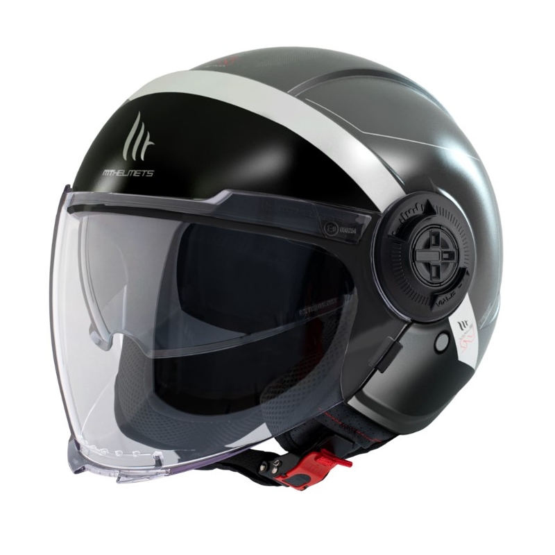 MT Viale SV 68 Units D2 cască de motociclist deschisă negru-gri
