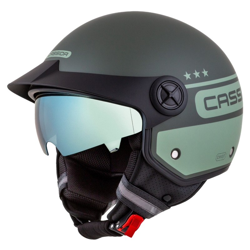 Cască de motociclist Cassida Handy Plus Chief deschisă verde