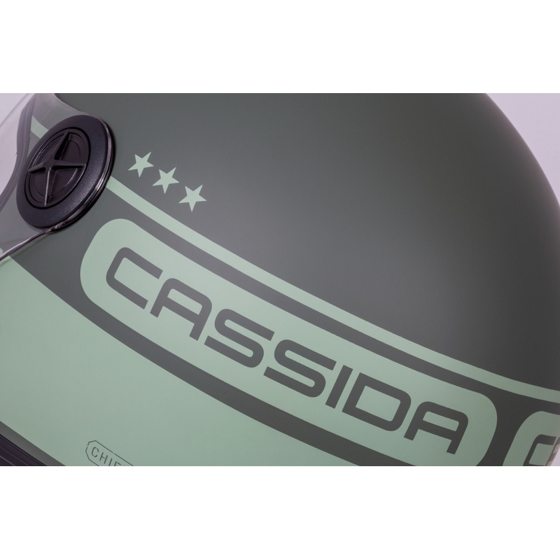Cască de motociclist Cassida Handy Plus Chief deschisă verde