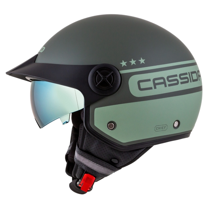 Cască de motociclist Cassida Handy Plus Chief deschisă verde