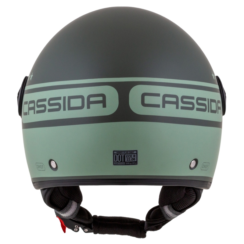 Cască de motociclist Cassida Handy Plus Chief deschisă verde