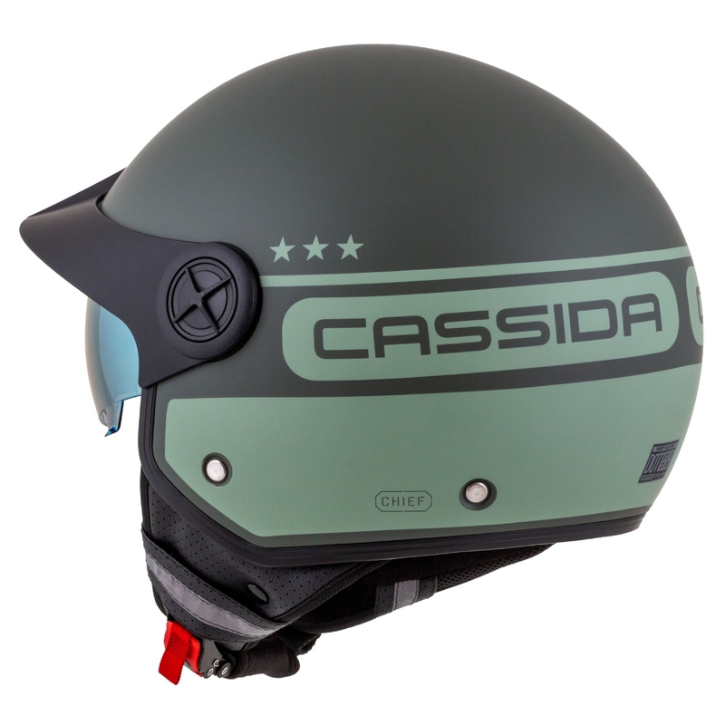 Cască de motociclist Cassida Handy Plus Chief deschisă verde