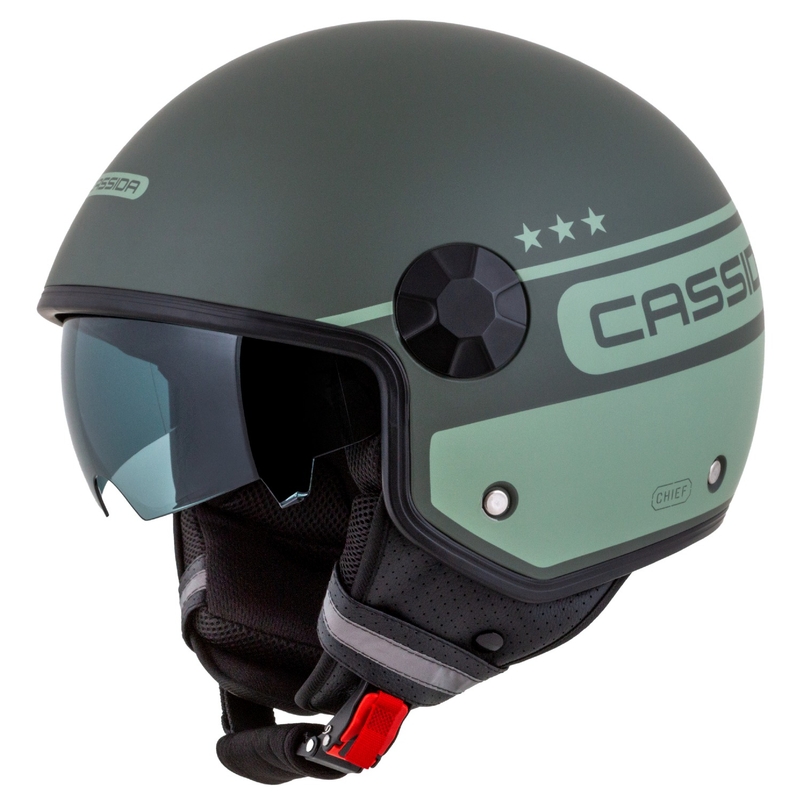 Cască de motociclist Cassida Handy Plus Chief deschisă verde
