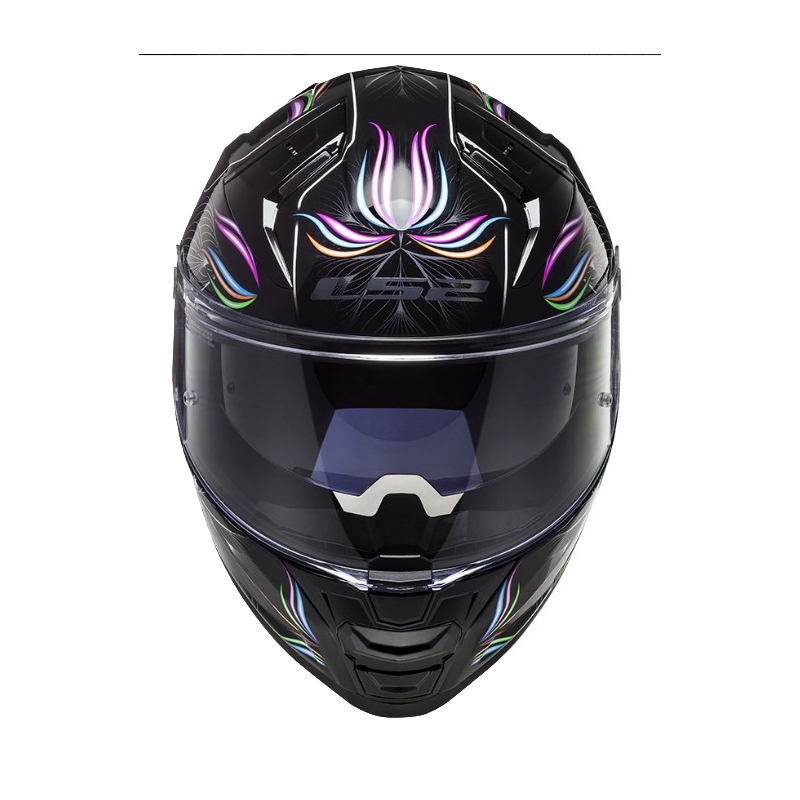 Cască de motocicletă LS2 FF811 Vector II Tropical alb-negru