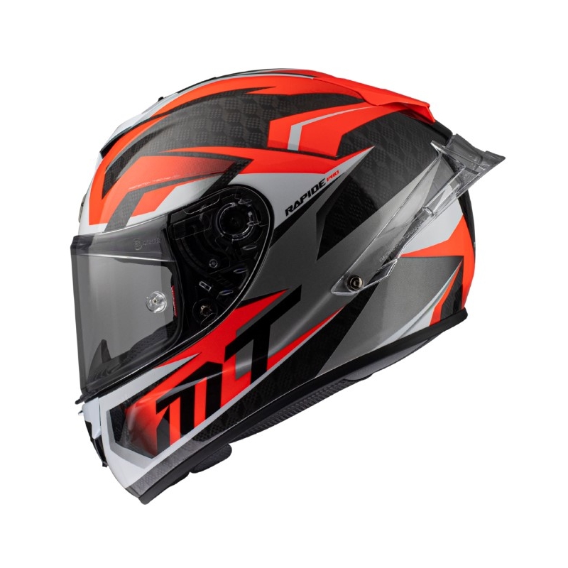 MT Rapide Pro Fugaz A5 negru-gri-alb-roșu cască de motocicletă integrală MT Rapide Pro Fugaz A5 negru-gri-alb-roșu