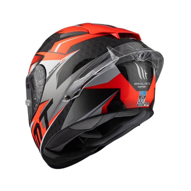 MT Rapide Pro Fugaz A5 negru-gri-alb-roșu cască de motocicletă integrală MT Rapide Pro Fugaz A5 negru-gri-alb-roșu
