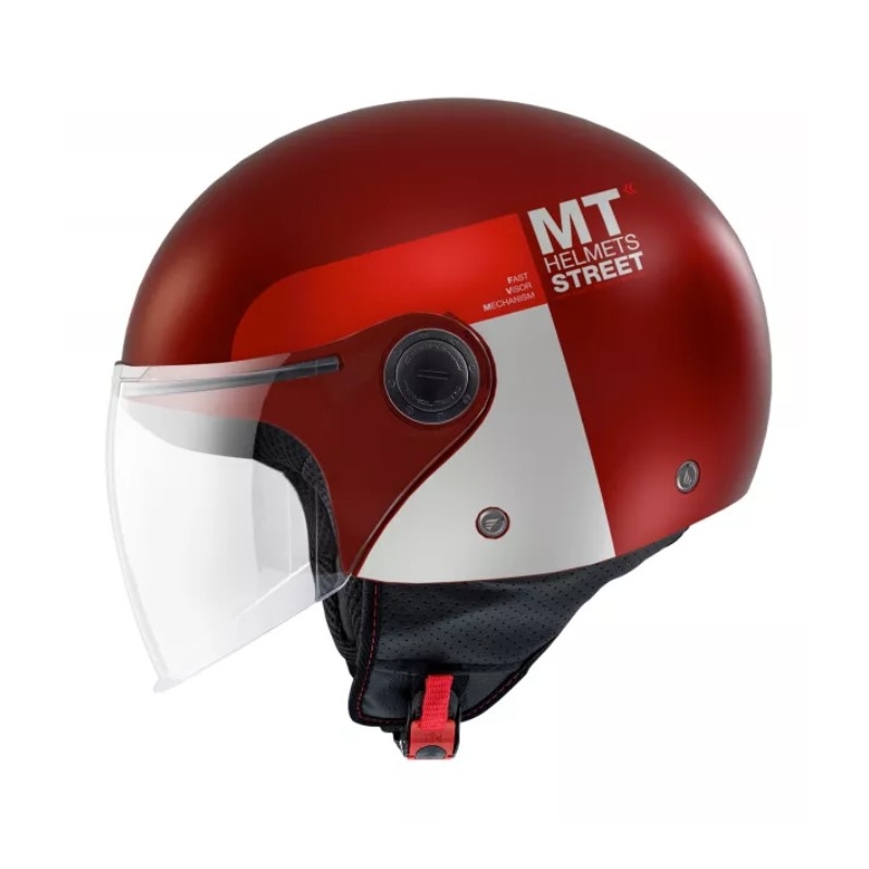 MT Street Inboard C5 Cască de motocicletă deschisă MT Street Inboard C5 Roșu