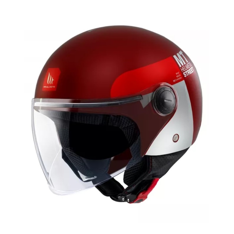 MT Street Inboard C5 Cască de motocicletă deschisă MT Street Inboard C5 Roșu
