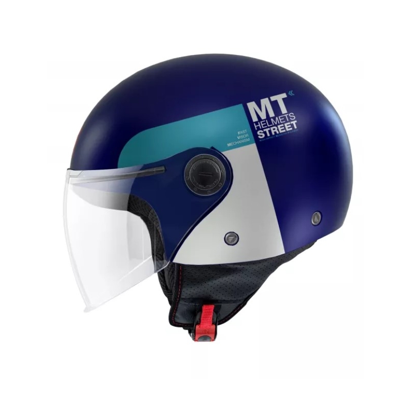 MT Street Inboard C7 cască de motocicletă deschisă albastru