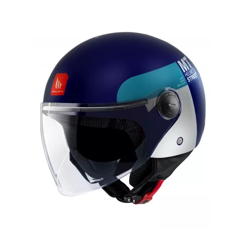 MT Street Inboard C7 cască de motocicletă deschisă albastru