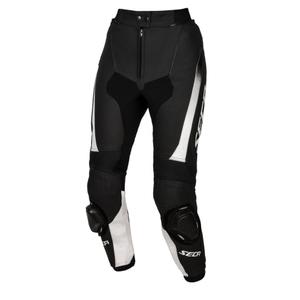 Pantaloni de motocicletă pentru femei SECA SRS II negru și alb lichidare