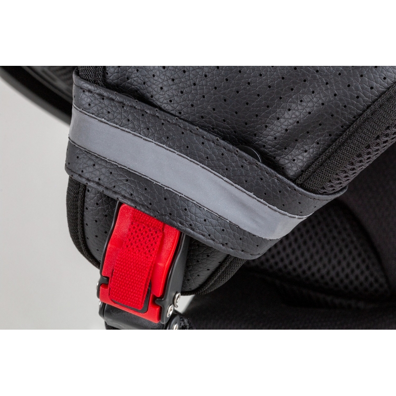 Cască de motocicletă Cassida Handy Plus Linear Open Red-Black