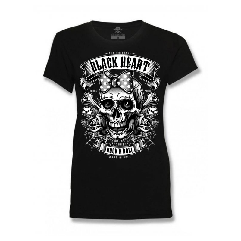 Tricou negru pentru femei Black Heart Miss Murder negru