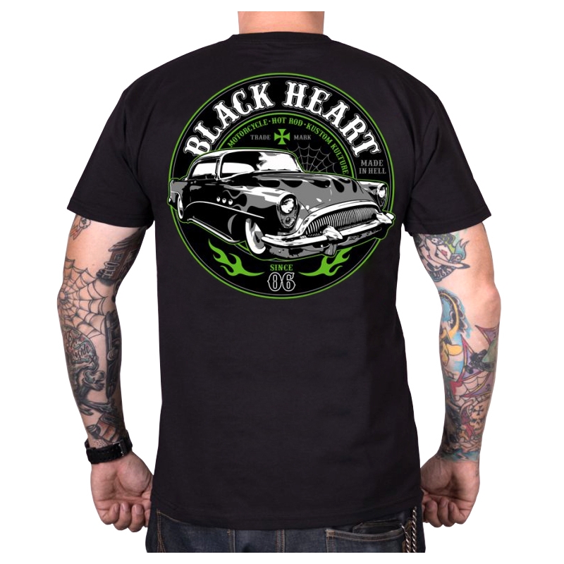 Tricou pentru bărbați Black Heart Monster negru