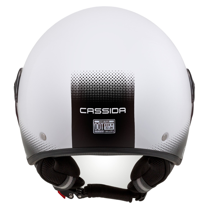 Cassida Handy Plus cască de motociclist deschisă alb-negru
