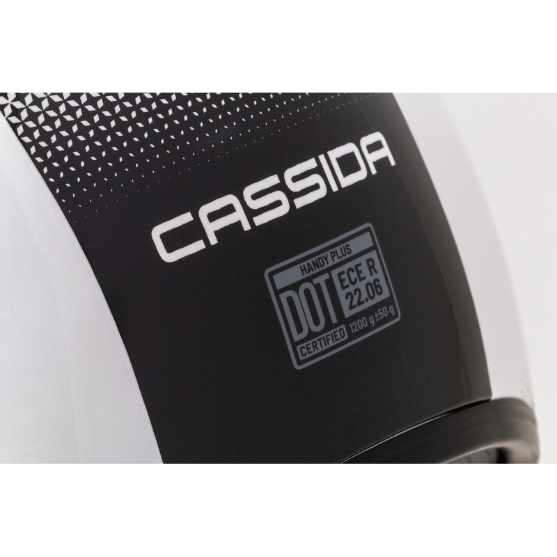 Cassida Handy Plus cască de motociclist deschisă alb-negru