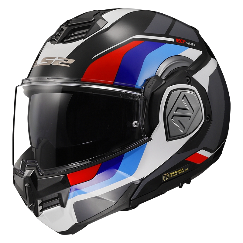 Cască de motocicletă pliabilă LS2 FF906 Advant Sport negru-albastru-roșu