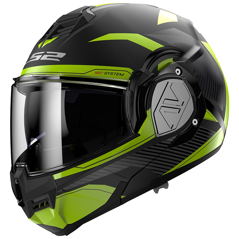 Cască de motocicletă LS2 FF906 Advant Revo negru-galben-fluo mată