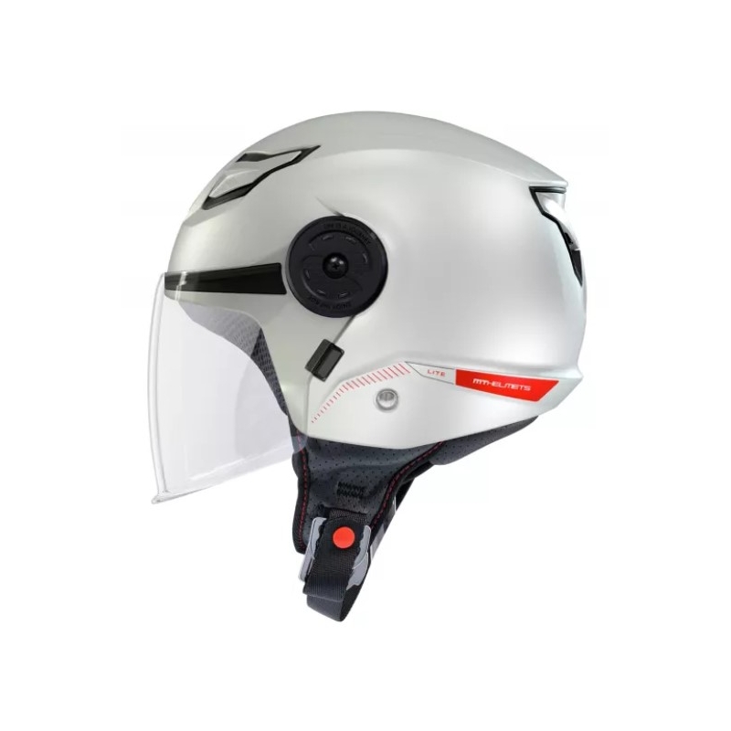 Cască de motocicletă MT Lite Solid White Open pentru copii